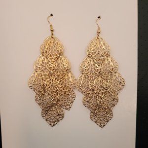 Goldtone pierced earrings